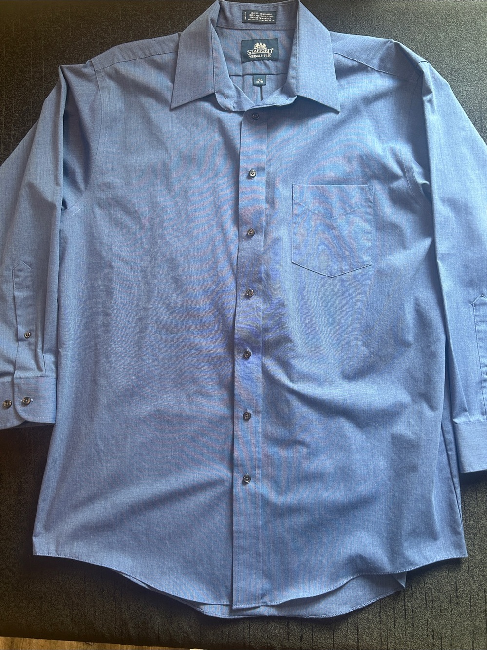 Stafford Men's Light Blue Long Sleeve Dress Shirt